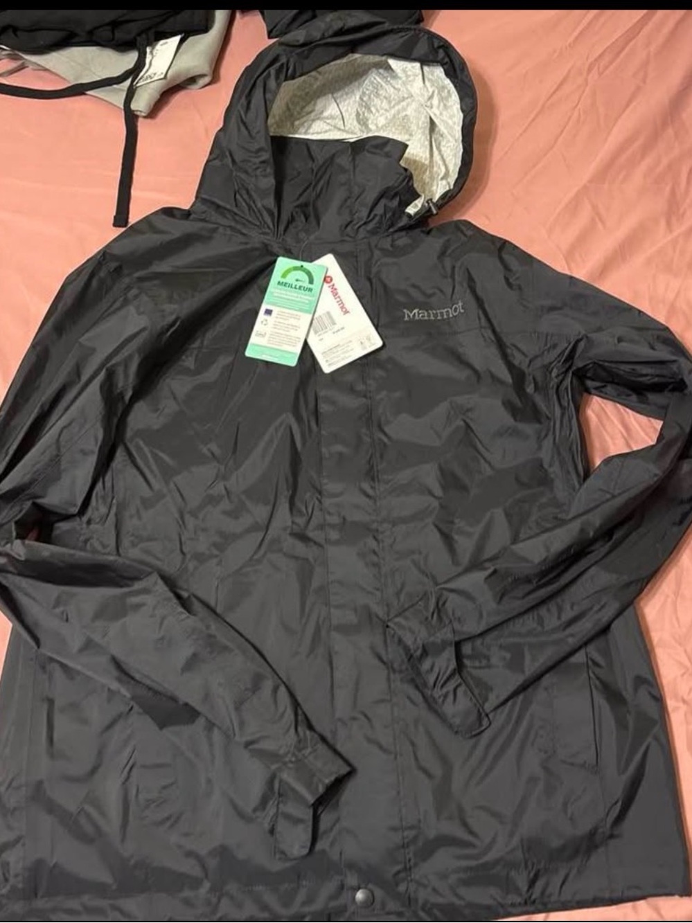 Marmot Men's Black Hooded Lightweight Jacket